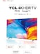 TCL 50 Inch, 4K UHD Smart Google TV With Built-In Chromecast And Google Assistance, Hands-free Voice Control, Dolby Audio, HDR10 Micro Dimming Technology, Edgeless Design, 50P635, Black
