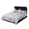 In House Lamar Velvet Bed Frame - Queen - 200x140 cm - Black