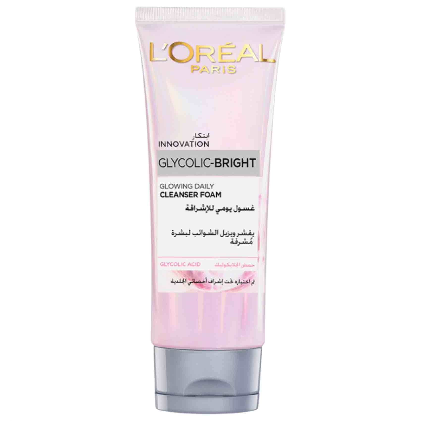 L&#39;Oreal Paris Glycolic Bright Innovation Glowing Daily Cleanser Foam 100 Ml