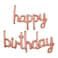 Italo Happy Birthday Air Filled Balloon HB-210 Rose Gold