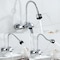 Wall Mounted Mixer Tap Kitchen Sink,2 Spray Modes Hot and Cold Water Tap,2 Hole Kitchen Faucet 360&deg; Swivel Spout,Single Lever Mixer Sink tap for Kitchen