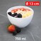 Plastic Forte Serving Bowl 13cm, 750ml, White