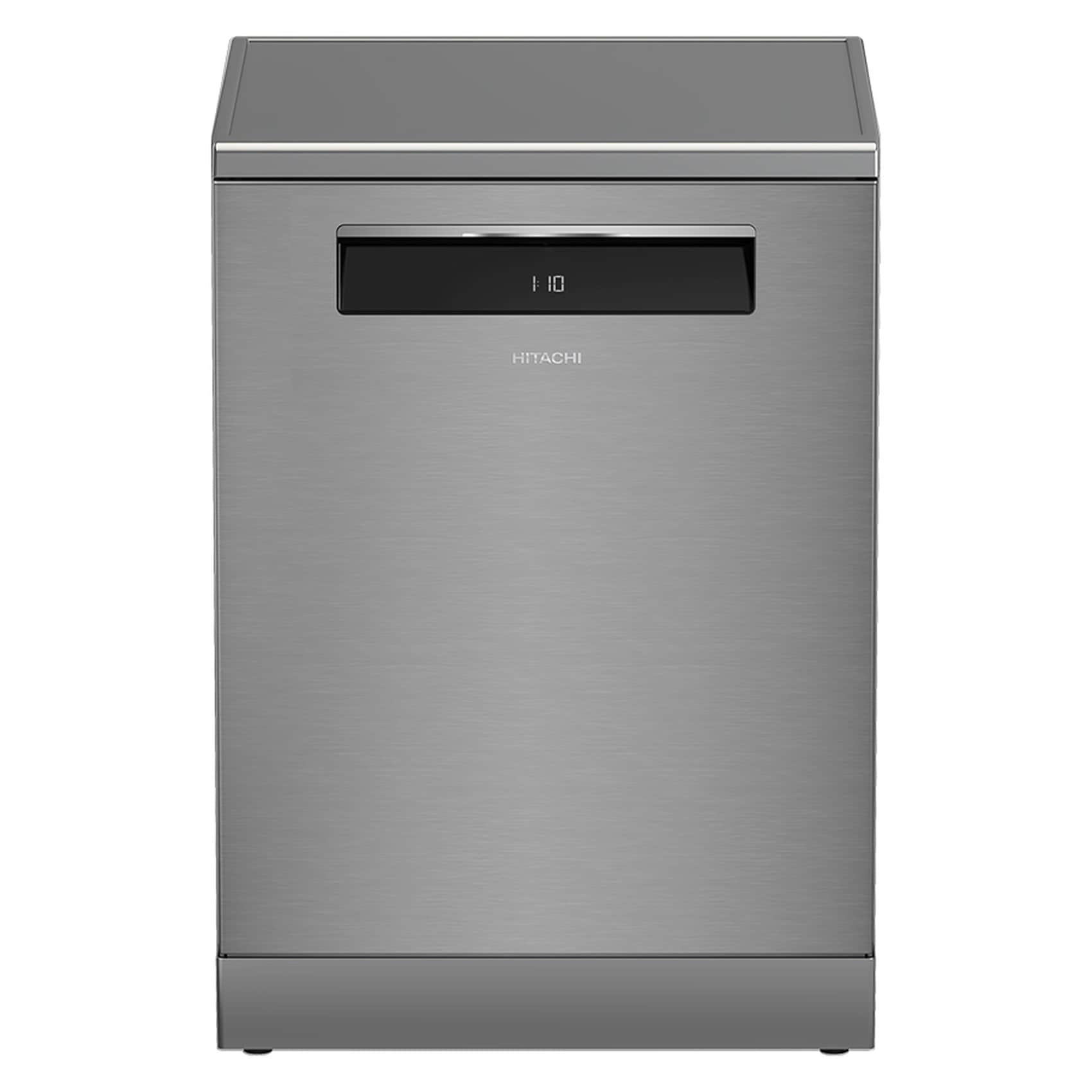 HITACHI Dishwasher Freestanding, 15 Place Setting, 8-Programs, Auto, Intensive, Eco, Glass Care, Inverter Motor-Turbo Washing, Silent Dishwasher, Overflow Safety, Made In Turkey 9.5 L HDF-F158CVX Inox F158CVX HDFF158CVX price in Dubai, UAE | Compare Prices