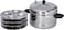 Royalford Stainless Steel Idly Cooker 4L 4 Racks 16 Idlis, Induction Compatible &amp; Dishwasher Safe, Food Grade Material Heat Resistant Handle &amp; Steam Vent Rf9977, Multi