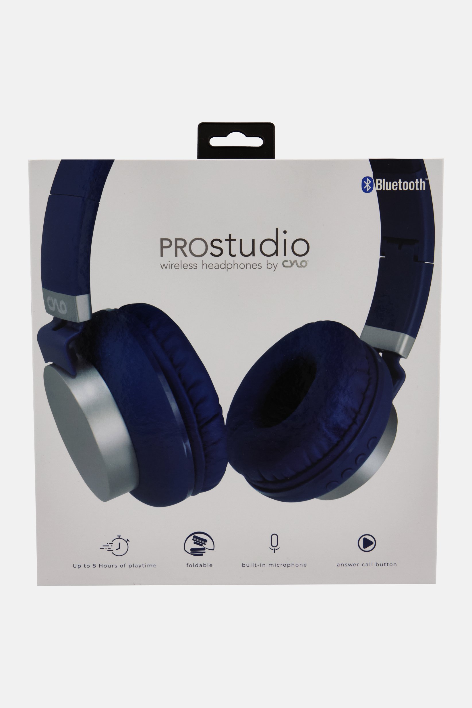 Buy Cylo Wireless Stereo Headphones, Blue/Silver Online | Carrefour UAE