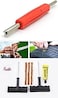 ABBASALI Car/Bike/Auto Tubeless Tyre Puncture Plug Repair Tool Kit with Valve Remover