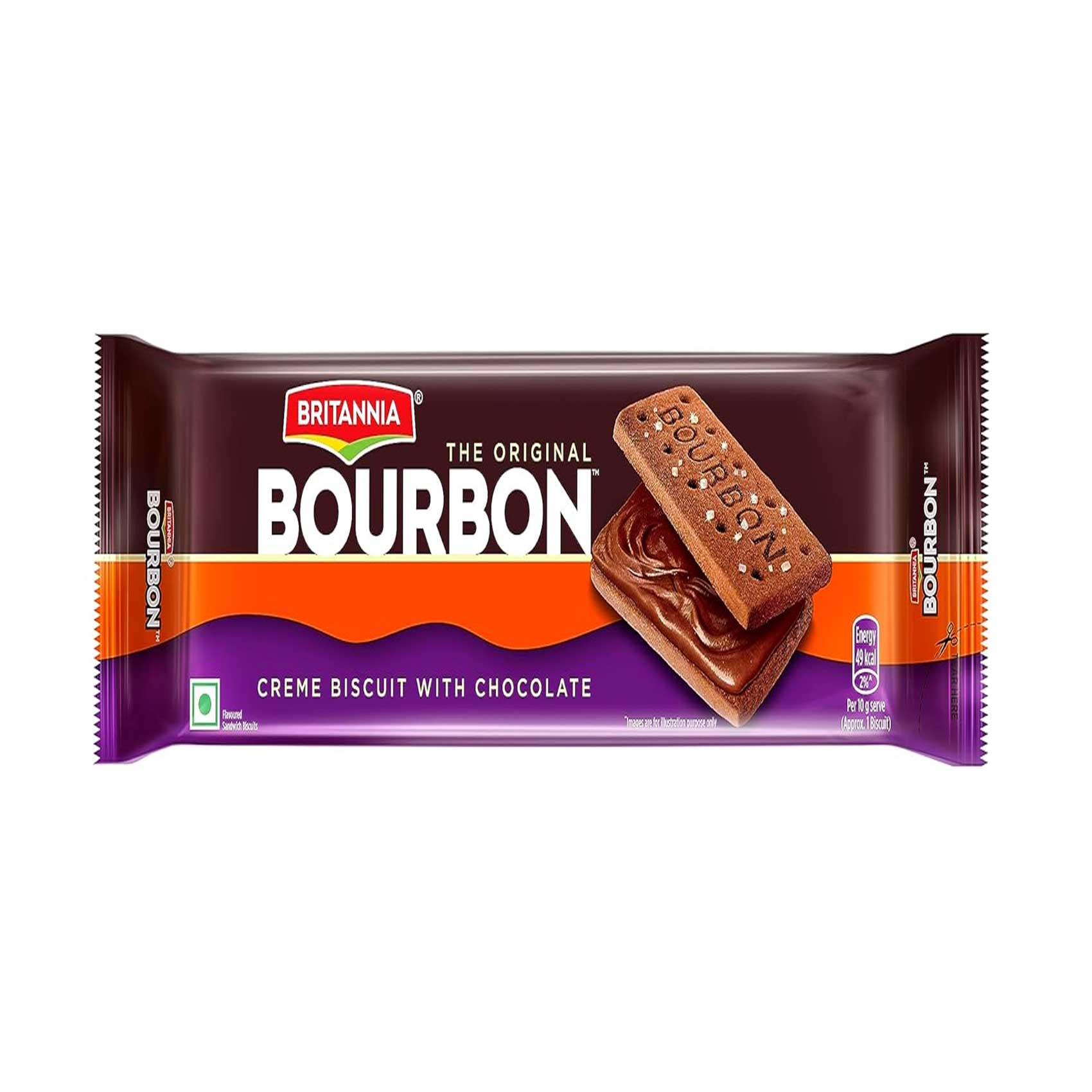 Britannia Bourbon Biscuits Chocolate Cream 100g