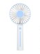 Generic Mini USB Rechargeable 3 Speed Handheld Fan E120Bl Lake Blue/White