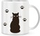 Giftex 11Oz White Mug, Ceramic Coffee Mug, Cat Pic Printed Mug