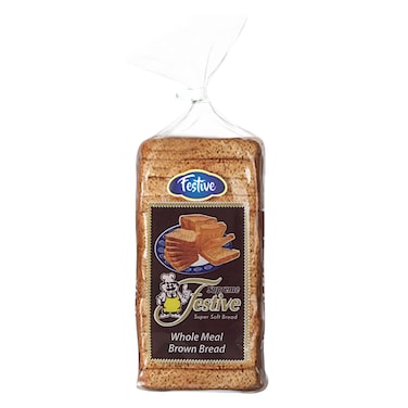 Festive Whole Meal Brown Sliced Bread 1.5Kg