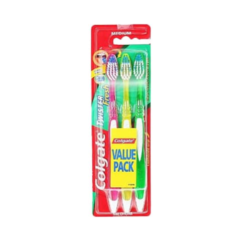 Colgate Twister Fresh Toothbrush Medium Pack of 3