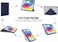 Pipetto Origami designed for iPad 10.9 inch case iPad 10th Generation case cover (2022) with 5 in 1 stand - Dark Blue