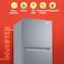 Nobel 450 L Gross / 332 L Net , No frost Double Door Refrigerators with Inverter Technology, R600a Refrigerant,Electronic Control System, Inside Light, Vegetable Crisper NR450NF Inox Colour