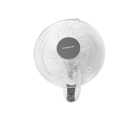 Olsenmark OMF1702 Wall Fan with Remote, 16&quot;- 3 Speed Setting - Powerful Motor - Timer Function - Cooling For Summer in the Home/Office