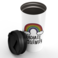 Loud Universe - Travel Tumbler Radiate Positivity Rainbow Clouds White Coffee Tumblers