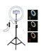 Generic 12-Inch LED Mobile Phone Ring Light With Stand White