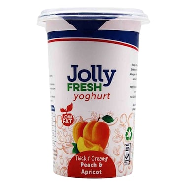 Jolly Fresh Thick And Creamy Peach And Apricot Yoghurt 500ml