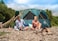 Coleman Tent Octagon, 8 Man Festival Dome Tent, 8 Person Family Camping Tent With 360&deg; Panoramic View, Stable Steel Pole Construction, Sewn-In Groundsheet, 100 Percent Waterproof