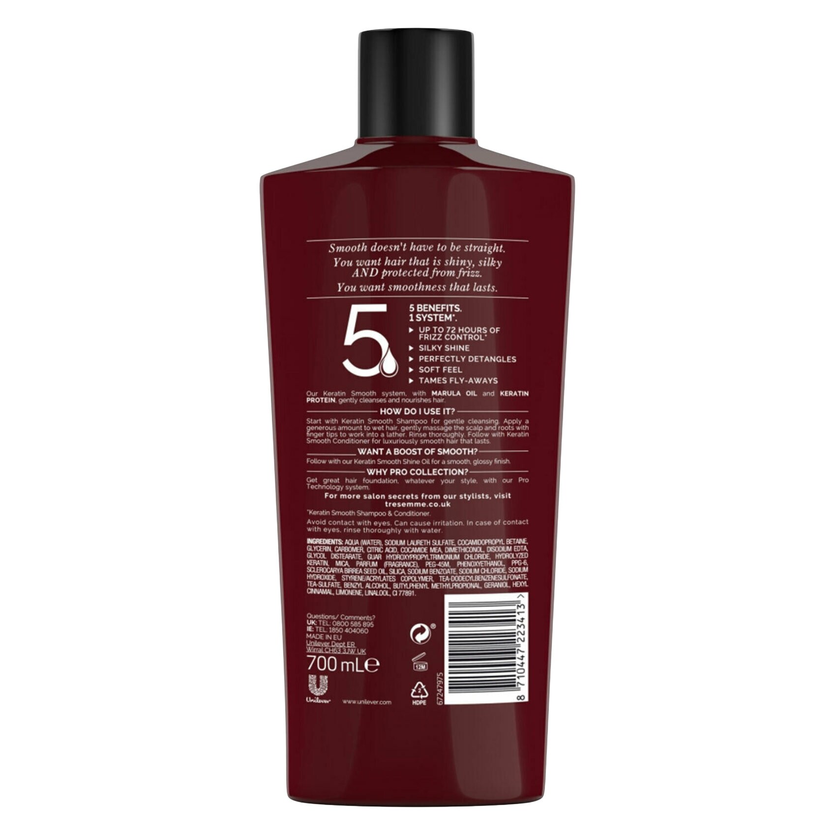 Tresemme Shampoo Keratin 700 Ml product thumbnail 2