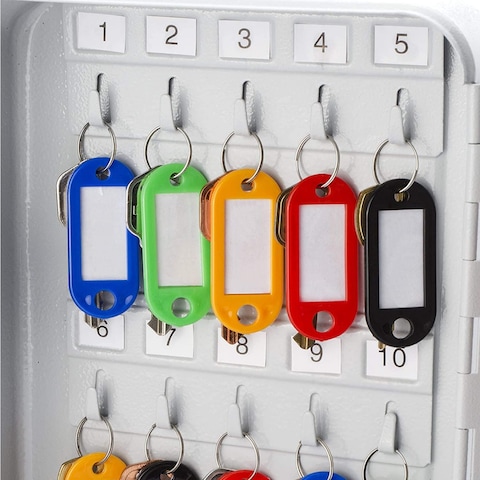 Key Cabinet Wall Mount Design Safe Box with Key Lock (20 Key Capacity) Black