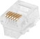 Dkurve Telephone Plug 6P6C RJ12 Modular Plug (6/6, Telephone Cord Connector) (100 PCS)