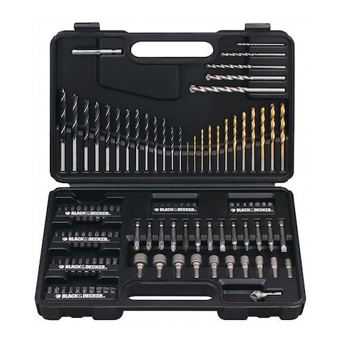 Black &amp; Decker Mixed Drilling and Screwdriving Set, 109 Pieces - A7200-xj