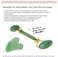Generic 2Pcs Anti-Aging Jade Roller Massage And Gua Sha Facial Tools Set-Natural Jade Gua Sha Massage Tool For Face And Full Body Facial Tool