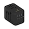 Smart Premium GaN 61W International Travel Adapter - Black