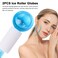 Generic-Blue 2PCS Ice Roller Globes Facial Roller Cold Skin Massagers Crystal Glass Ball for Redness Soothing Face Wrinkle Remover Beauty Care Tool