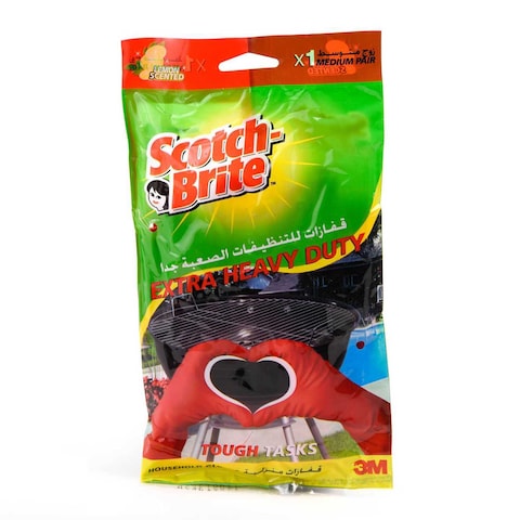 Scotch Brite Extra Heavy Duty Hand Gloves Medium