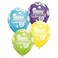 Birthday Dots &amp; Glitz Retail 11in Latex Balloon Assorted. 6 pcs