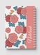 Lowha Spiral Notebook With 60 Sheets And Hard Paper Covers With Line Draft Flower Design, For Jotting Notes And Reminders, For Work, University, School