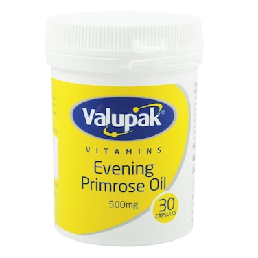 Valupak Vitamins Evening Primrose Oil Capsules 500mg 30 Pieces