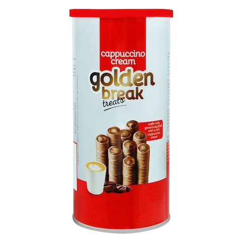 Golden Break Treats Cappuccino Cream Wafer Roll 135g