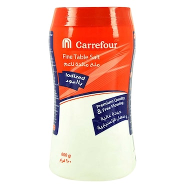 Carrefour Iodized Fine Table Salt Red 600g