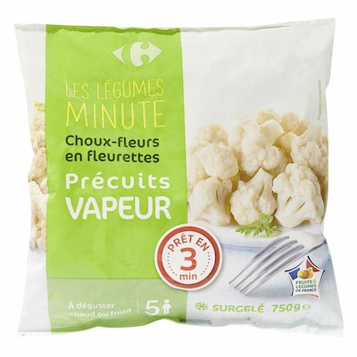 Carrefour Frozen Precooked Cauliflower 750g
