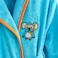 Milk&amp;Moo Cool Coala Kids Robe, 100% Cotton Kids Bathrobe, Ultra Soft and Absorbent Hooded Bathrobe for Girls and Boys, Turquoise Color, Suitable for 5-6 Years