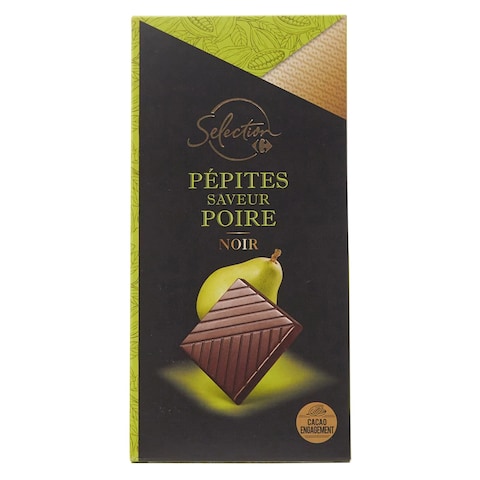 Carrefour Selection Pear Dark Chocolate Bar 100G