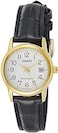 Casio - Womens Quartz Watch, Analog Display And Leather Strap - LTP-V002GL-7B2UDF