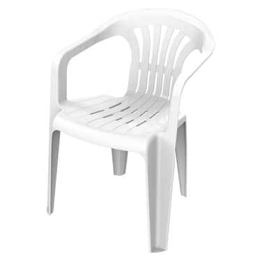 Cosmoplast Dutchess Chair White 57x56x75cm