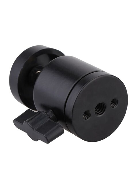 Generic - Mini Ball Head Mount For Camera Tripod Black