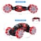 Generic-RC Stunt Car 4WD Watch Gesture Sensor Control Deformable Electric Car All-Terrain Transformable Car Auto-demo for Kids Christmas Gift w/ LED Light Music 2 Battery