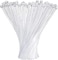 18cm Clear Plastic Cocktail Stirrers [100 Pack] Individually Wrapped Disposable Round Top Swizzle Sticks for Coffee, Tea &amp; Hot Chocolate