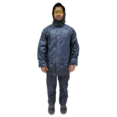 Buy Workman Rain Suit Poly Dw 02 Navy Blue L Online | Carrefour UAE