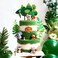Generic 21 Pcs Animals Cake Decoration Jungle Animals Cake Decoration Palm Leaves Cake Decoration