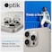 Spigen GLAStR EZ-Fit Optik PRO Camera Lens Screen Protector designed for iPhone 15 Pro MAX and iPhone 15 PRO - White Titanium