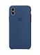 Generic Silicone Case Cover For Apple iPhone X Blue Cobalt