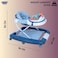 Lovely Baby 2 in 1 With Rocking Function Baby Walker BW LB 289, With Activity, Toys, Playing Tray, Safety Break - Safe, Functional, Baby Walker - Multifunctional, Portable, For Growing Ages - Blue