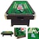 Simbashoppingmea - 8 Ft Billiard Table With Container Benches Full Optional &ndash; Vintage Green