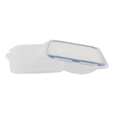 Lock &amp; LockClassic Square Food Container HPL852 Clear/Blue 430ml